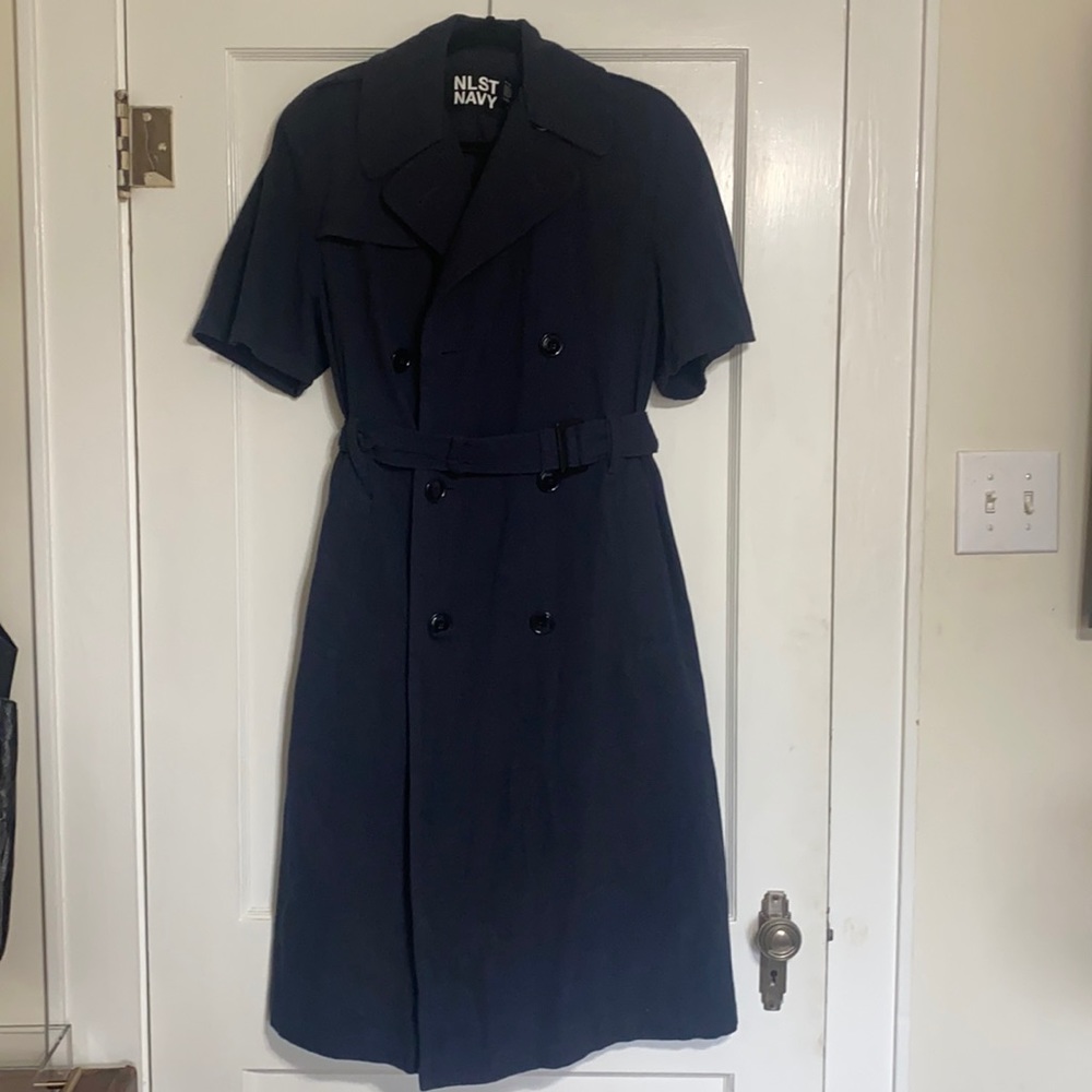NLST NAVY trench coat